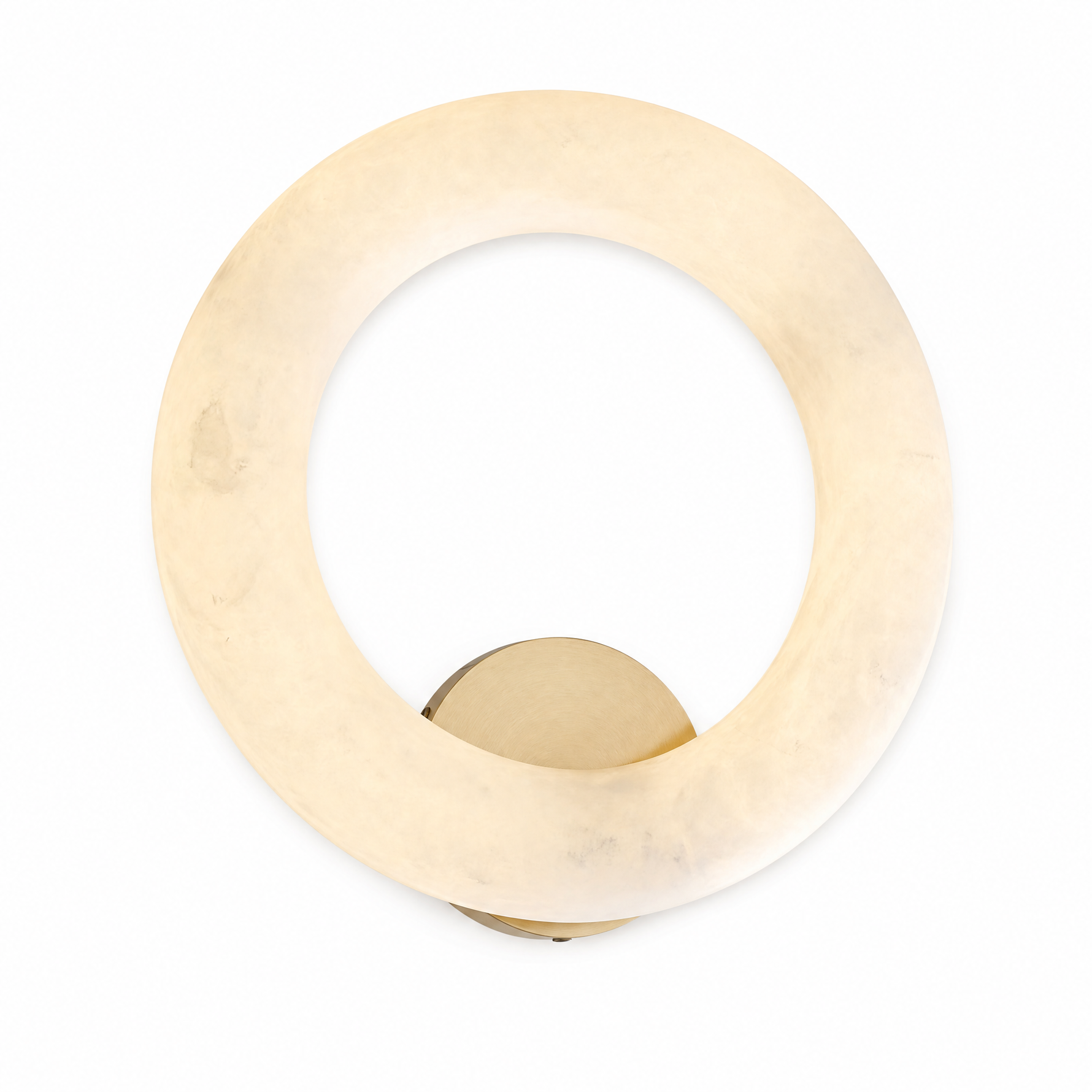 Halo Ring Glowing Ring Alabaster Wall Sconce