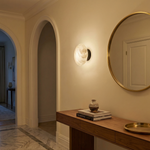 Yiosi Luna Disc Mini Puck Alabaster Wall Sconce - Image 3