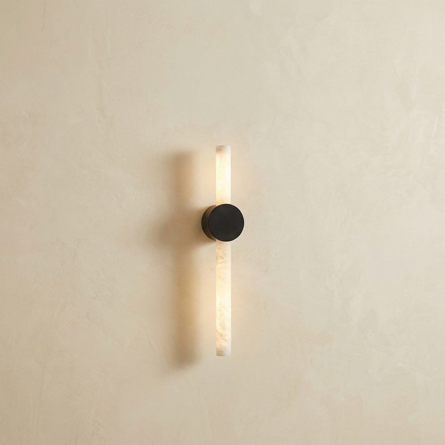 Yiosi Linear Rod Double Ended Alabaster Wall Sconce - Image 1