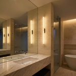 Yiosi Linear Rod Slim Long Alabaster Stick Wall Sconce - Image 3