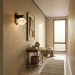 Yiosi Geo Crystal Diamond Facet Alabaster Wall Sconce - Image 5