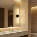Yiosi Linear Rod Medium Alabaster Tube Wall Sconce - Image 3