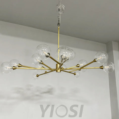 Moder Apollo Glass Ball Round Chandelier Chandelier