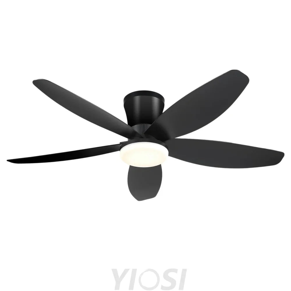 Modern 5 Blade Recessed Ceiling Fan with LED Light & Remote – 36’’/42’’/48’’ ceiling light