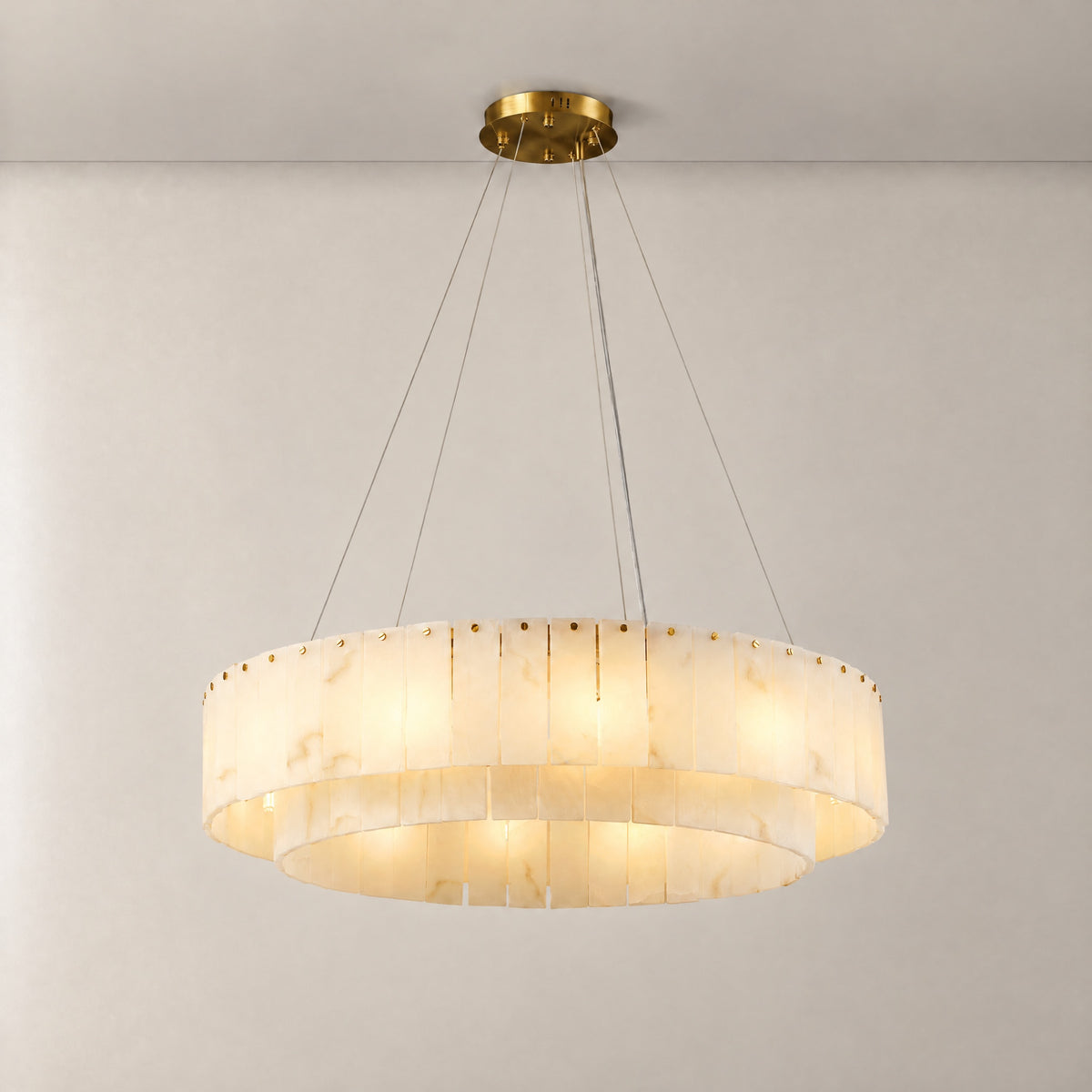 Modern Alabaster Chandelier