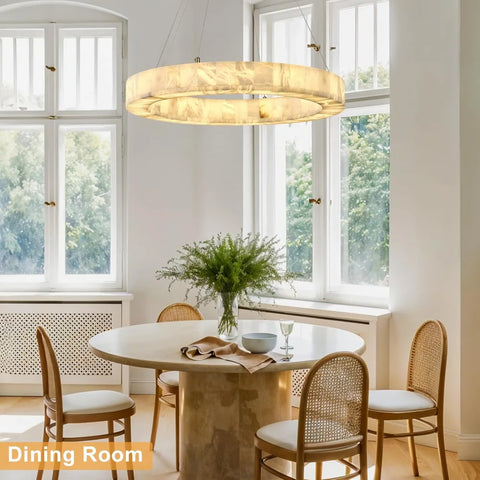 Modern alabaster chandelier