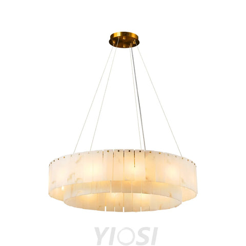 Modern alabaster chandelier D31in