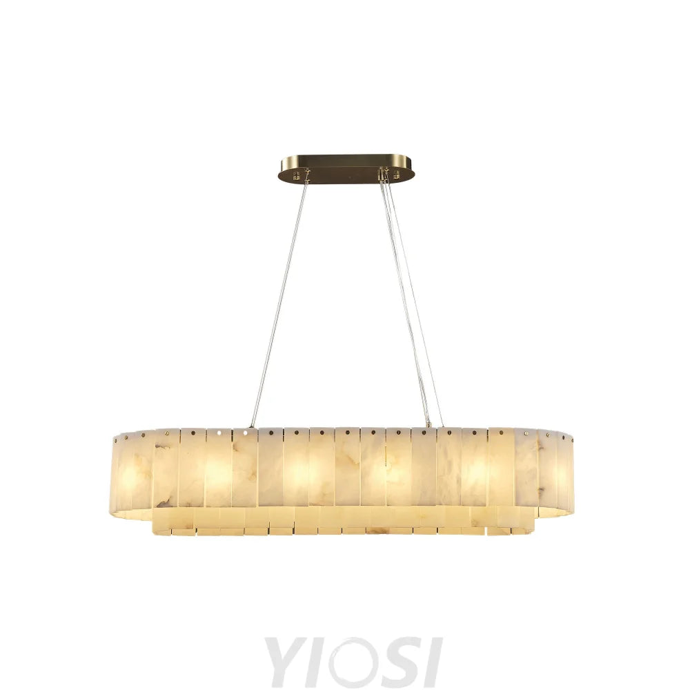 Modern alabaster chandelier L39in