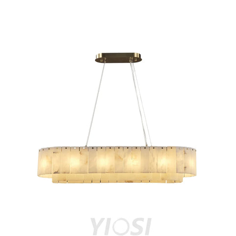 Modern alabaster chandelier L39in