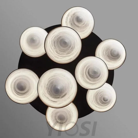 Modern Alabaster Cone Cluster Chandelier Chandeliers For Dining Room Stairways Foyer Bedrooms