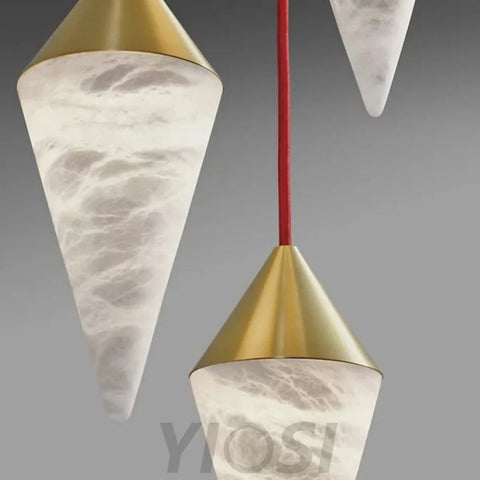 Modern Alabaster Cone Cluster Chandelier Chandeliers For Dining Room Stairways Foyer Bedrooms