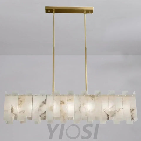 Modern Alabaster Linear Chandelier Chandeliers For Dining Room Stairways Foyer Bedrooms Kitchen