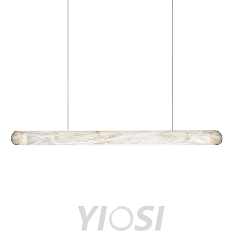 Modern Alabaster Linear Pendant Island Lights