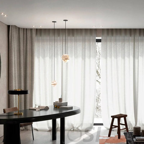 Modern Alabaster Pendant Light Yoko Chandelier