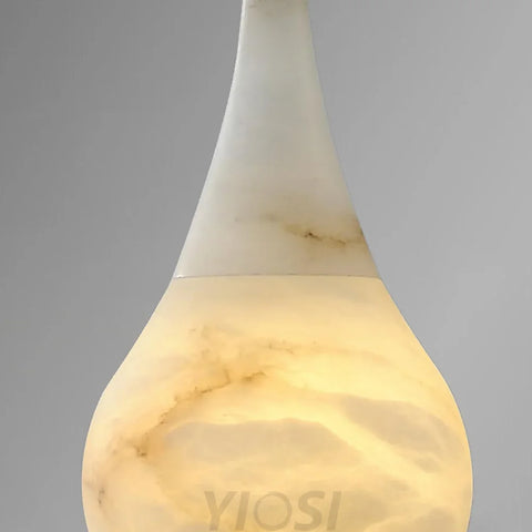 Modern Alabaster Raindrop Pendant Lighting