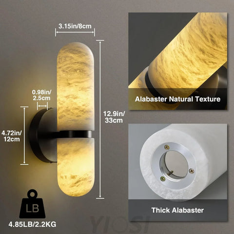 Modern Alabaster Wall Lamp
