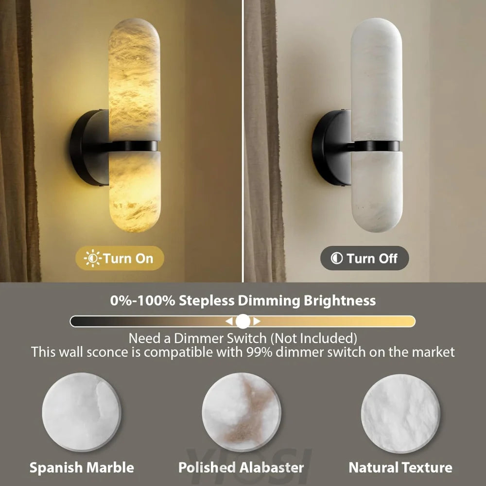 Modern Alabaster Wall Lamp