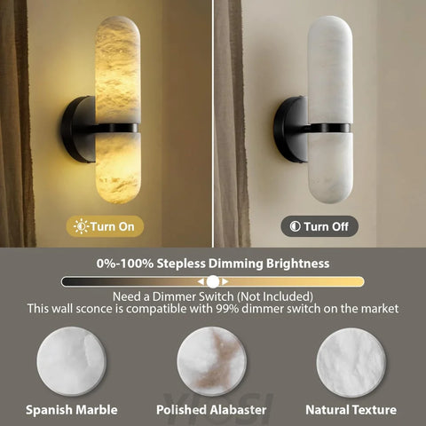 Modern Alabaster Wall Lamp