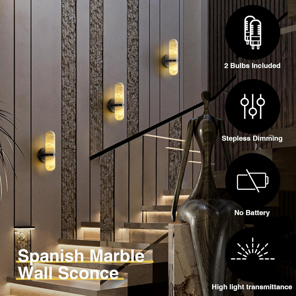 Modern Alabaster Wall Lamp