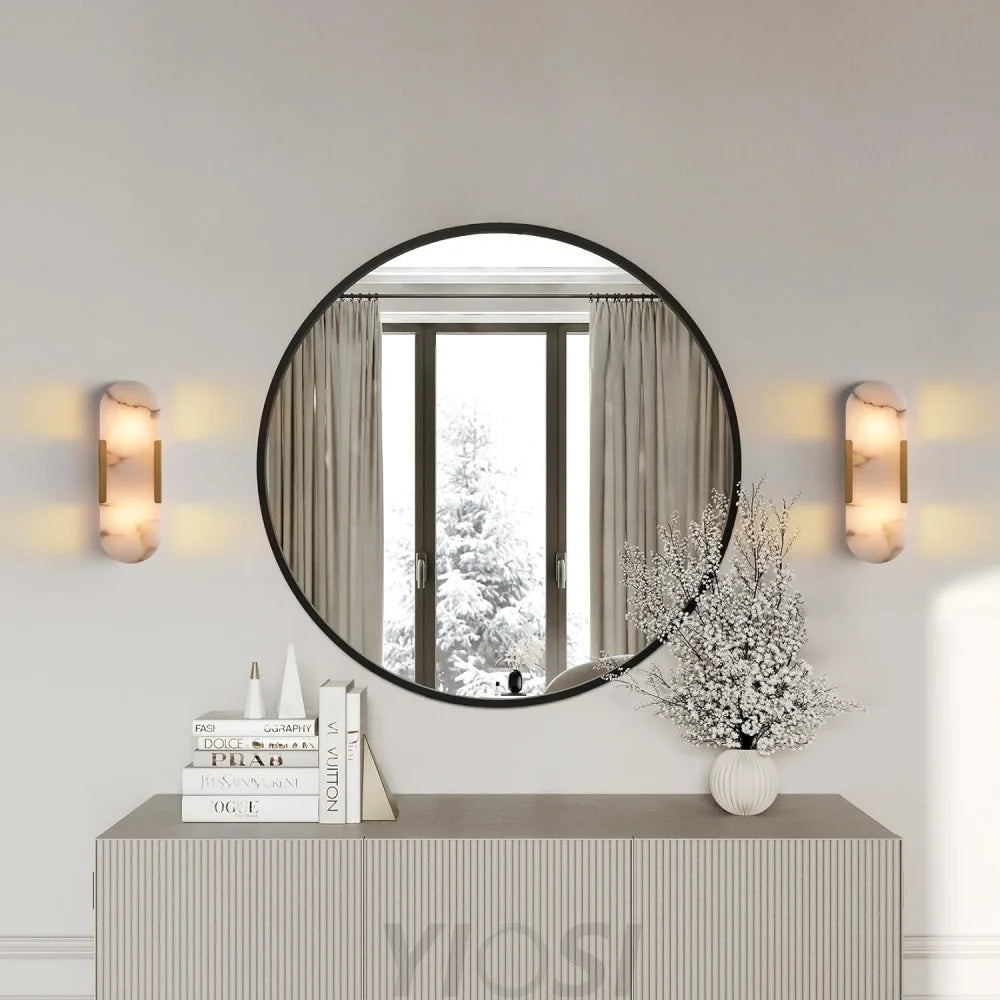 Modern Alabaster Wall Sconce - 2 Pack