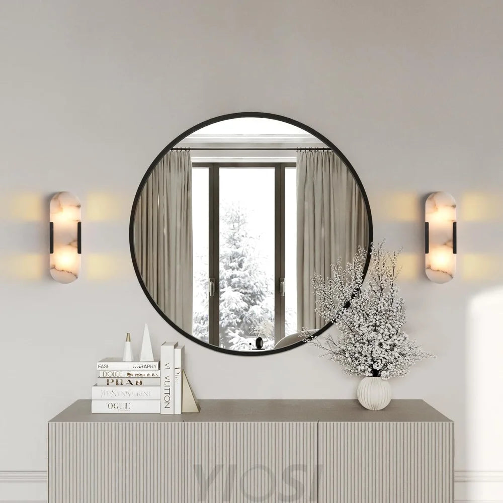 Modern Alabaster Wall Sconce - 2 Pack