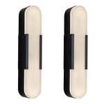 Modern Alabaster Wall Sconce - 2 Pack Black / 19.7 in-2pk