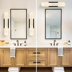 Modern Alabaster Wall Sconce - 2 Pack