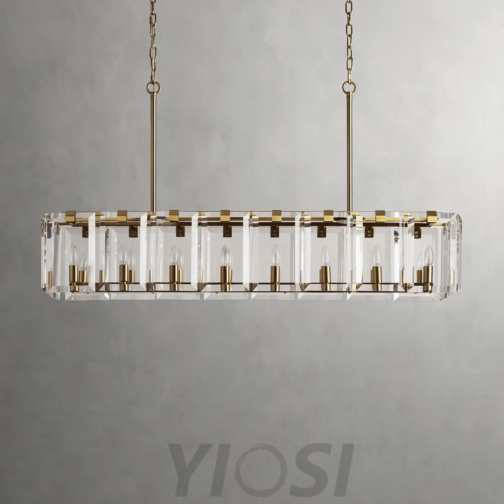 Modern Amaya Rectangular Chandelier Chandelier