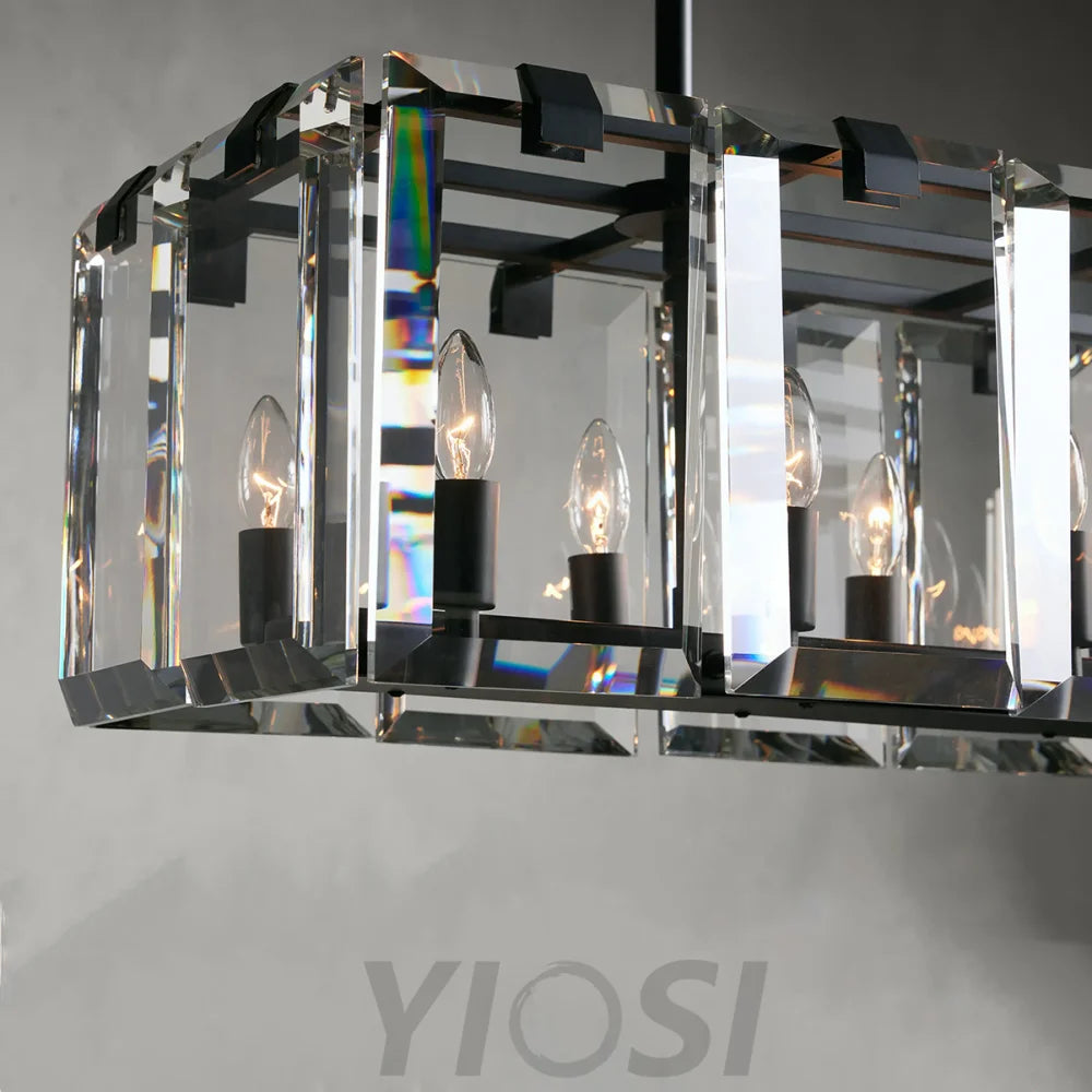 Modern Amaya Rectangular Chandelier Chandelier