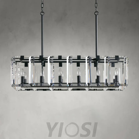 Modern Amaya Rectangular Chandelier Chandelier