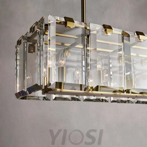 Modern Amaya Rectangular Chandelier Chandelier