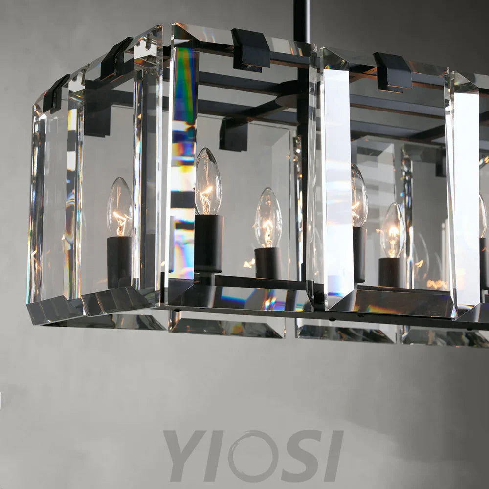 Modern Amaya Rectangular Chandelier Chandelier