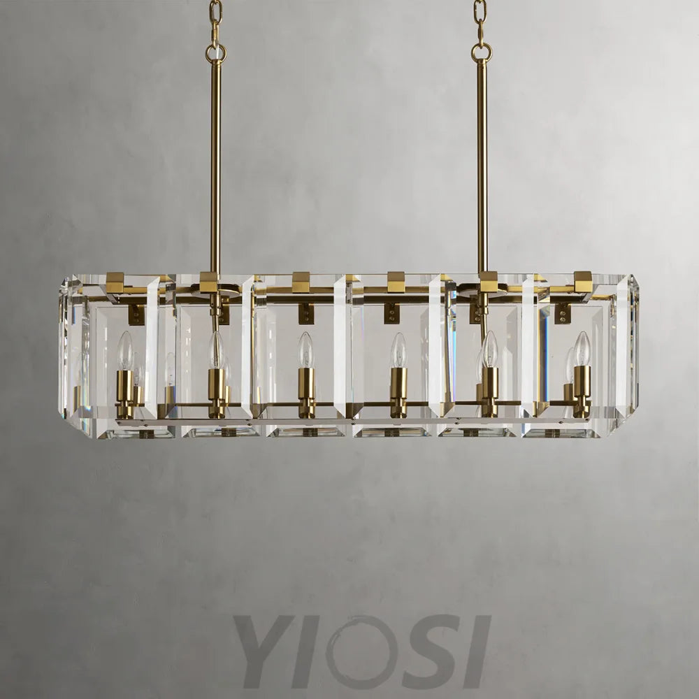 Modern Amaya Rectangular Chandelier Chandelier