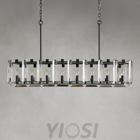 Modern Amaya Rectangular Chandelier Chandelier