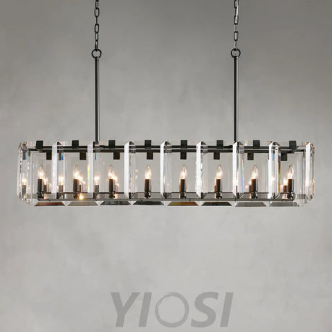 Modern Amaya Rectangular Chandelier Chandelier