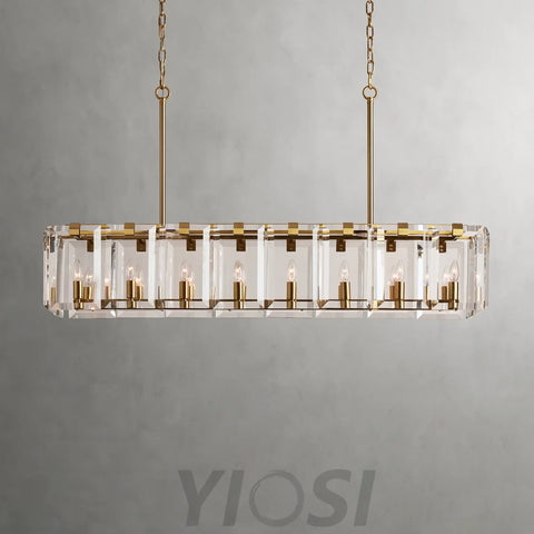 Modern Amaya Rectangular Chandelier Chandelier