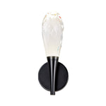 Modern bathroom vanity wall lamp in front of the mirror Black