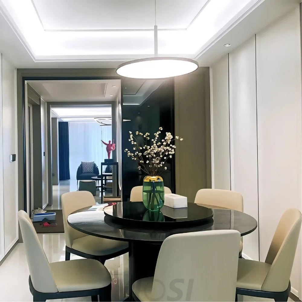 Modern Black & White Chandelier