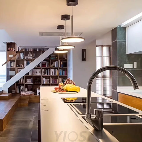 Modern Black & White Chandelier