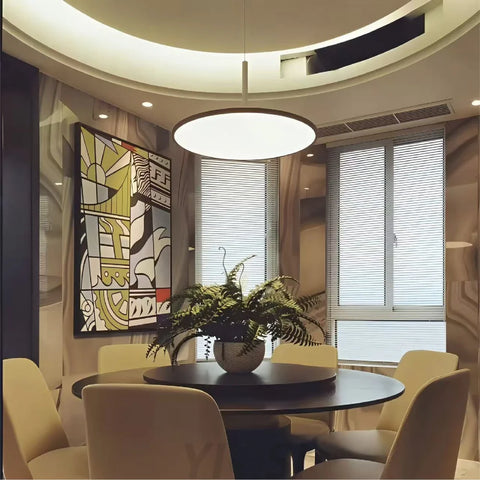 Modern Black & White Chandelier