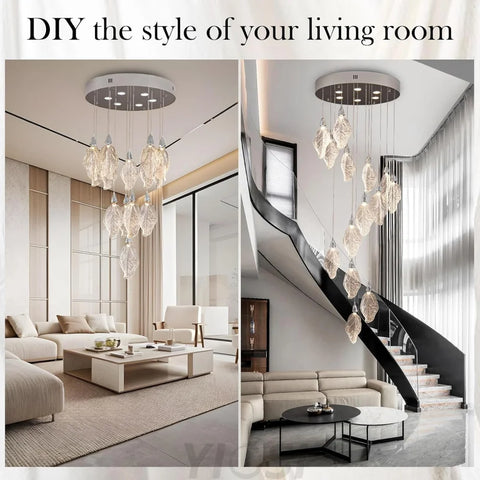 Modern blade-type Chandelier