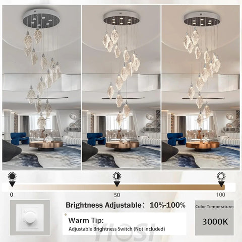 Modern blade-type Chandelier