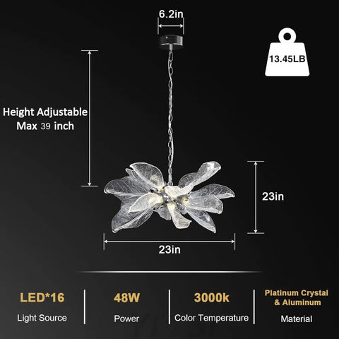 Modern blade-type Chandelier
