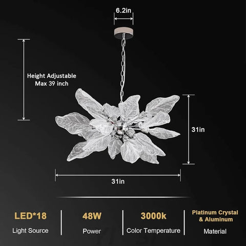 Modern blade-type Chandelier