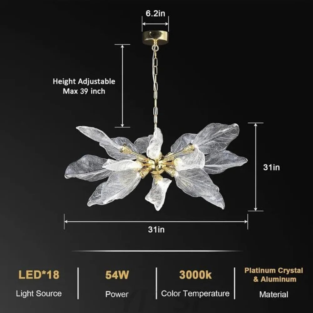 Modern blade-type Chandelier