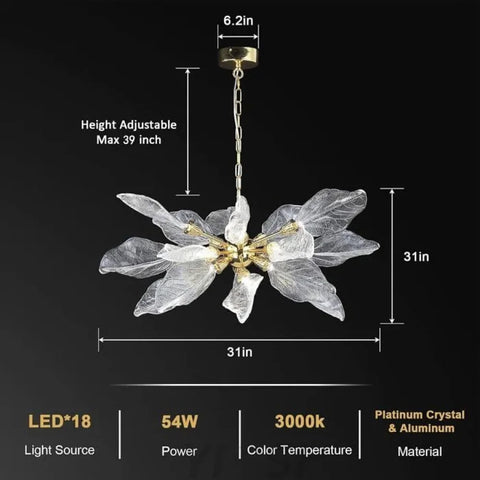 Modern blade-type Chandelier
