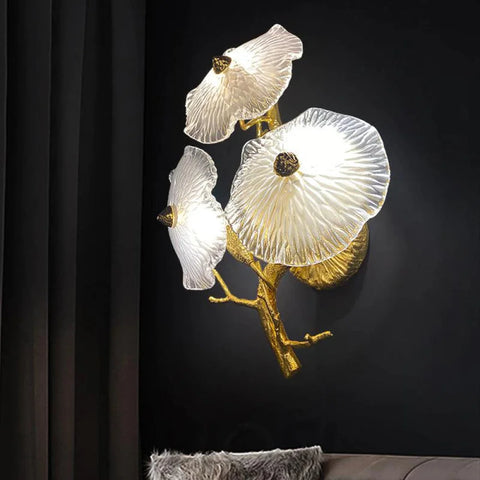 Modern Blossom Flower Wall Sconce