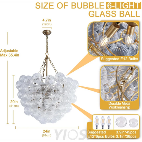 Modern Bubble Chandelier – A Perfect Blend of Modern and Antique Elegance