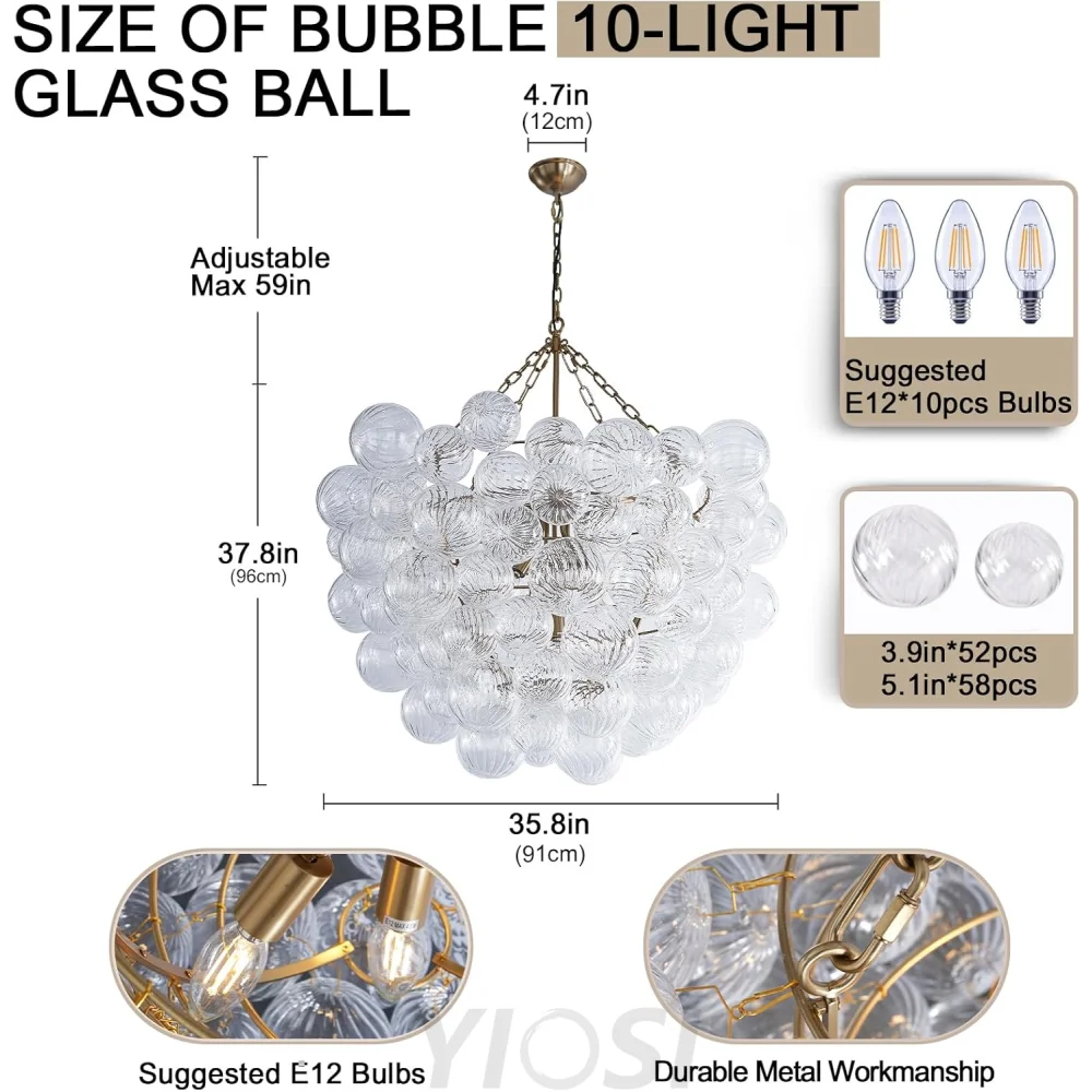 Modern Bubble Chandelier – A Perfect Blend of Modern and Antique Elegance