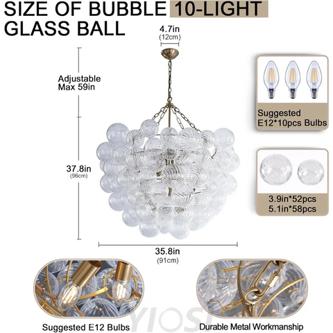Modern Bubble Chandelier – A Perfect Blend of Modern and Antique Elegance